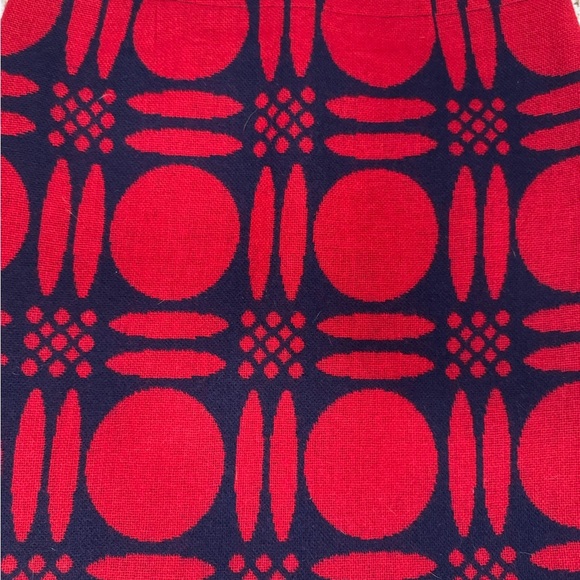 Boden Red and Black Patterned Skirt - Picture 2 of 8
